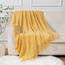 Wayfair yellow throw blanket hot sale